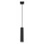 SINGLE BLACK PENDANT ON GU10 WITH CYLINDRICAL ELEGANT LAMP, CARBON SERIES thumbnail 1