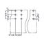 THT male header 1.0 x 1.2 mm solder pin angled light gray thumbnail 2