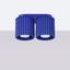 Ceiling lamp AURA 2 ultramarine GU10 thumbnail 3