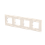 Frame 4-gang - ABB logo - White thumbnail 2