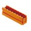 PCB plug-in connector, male header, Dovetails for fixing blocks, THT solder connection, 5.08 mm, Number of poles: 7, 180°, Solder pin length (l): 4.5 mm, tinned, orange, Box thumbnail 2