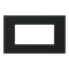 Frame - 1-gang / 4-modules - Niessen logo - S - Matt Black thumbnail 1