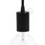 Cylindrical metal E27 lamp holder kit thumbnail 1