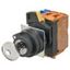Selector A22NK Ã˜22, Key type S, 2 position, bezel plastic, MANUAL, REL A2250002M thumbnail 1