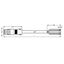 pre-assembled connecting cable Eca Socket/open-ended gray thumbnail 3