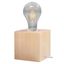 ARIZ DESK LAMP NATURAL WOOD E27 1X60W IP20 thumbnail 1