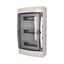 Cabinet ACQUA 3942-TTB, 42TE, 565x326x150mm, transparent plastic door, IP65 thumbnail 1