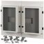 XM2N44F08C-55 Front plate, 2xNZM4, 4p, fixed, W=800mm, IP55, grey thumbnail 1