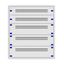 Distribution board insert KVN 60mm, 3-18K, 5-rows thumbnail 1