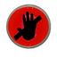 Adhesive sticker hand thumbnail 1