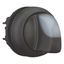 M22S-WRLK-W Illuminated selector switch actuator, RMQ-Titan, With thumb-grip, maintained, 2 positions, White, Bezel: black thumbnail 12