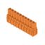 PCB plug-in connector, female header, Dovetails for fixing blocks, THT solder connection, 5.08 mm, Number of poles: 10, 180°, Solder pin length (l): 3.2 mm, tinned, orange, Box thumbnail 2