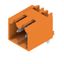 PCB plug-in connector, male header, closed side, THT solder connection, 3.50 mm, Number of poles: 2, 90°, Solder pin length (l): 3.2 mm, tinned, orange, Box thumbnail 2