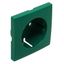 SAF COV PLAT F/EARTH SOCKET (SKO TYPE) GREEN thumbnail 2