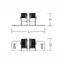 Installation element L 180 B 67 H 70 colour: anthracite thumbnail 3