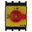 On-Off switch, P1, 40 A, flush mounting, 3 pole, Emergency switching off function, with red thumb grip and yellow front plate thumbnail 11