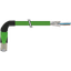 RJ45 male 90° right with cable shielded PUR 1x4xAWG22  gn 8m thumbnail 2
