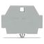 End plate with snap-in mounting foot gray thumbnail 2