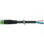 MQ15 female 0° with cable 600V AC type 3 PVC 6x2.5 bk UL/CSA 9m thumbnail 1