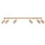 CEILING LAMP BERG 6 NATURAL WOOD GU10 6X40W IP20 thumbnail 3