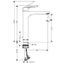 Logis E 230 sink mixer, with pop-up, chrome thumbnail 2