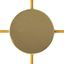 Cylindrical metal 4-side hole ceiling rose kit (junction box) thumbnail 1