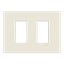 Frame 1+1 modules - ABB logo - White thumbnail 1