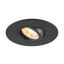 NEW TRIA® 75 XL, recessed ceiling light, round, max. 10W , GU10, black thumbnail 1