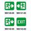SEGNO-R EMERGENCY EXIT 626 GREEN thumbnail 1