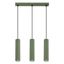 Elegant KARBON pendant lamp with three pendants and an olive ceiling plate 3xGU10 thumbnail 1