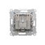 Double angled cover for ITC socket for Keystone, (module), white thumbnail 2