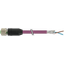 M12 female 0° B-cod. with cable shielded PUR 1x2xAWG24 VT 0.8m thumbnail 2