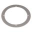 BIG LED PLOT ROUND cover, 1 slot, silver grey thumbnail 2