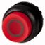 M22S-DRLH-R-X0 Illuminated pushbutton actuator, RMQ-Titan, Extended, maintained, red, inscribed, Bezel: black thumbnail 1