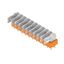 Printed circuit board terminals, 5.00 mm, Number of poles: 11, 90°, Solder pin length (l): 3.5 mm, tinned, orange, Flat-blade connection, Box thumbnail 2