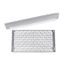 Mounting plate w. holes + seperator ILC2A 220x430x15 mm thumbnail 1