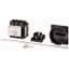 Main switch, P3, 100 A, rear mounting, 3 pole, 1 N/O, 1 N/C, STOP function, With black rotary handle and locking ring, Lockable in the 0 (Off) positio thumbnail 1