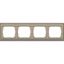 cover frame SL500 gold bronze 4-fold hor. thumbnail 1