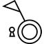 Push button for key cylinder, flush-mounted, cast IP44 thumbnail 2