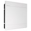 Flush-mounted distribution board SRp-36/2B, N+PE (2x18) IP40, white door thumbnail 1