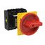 P3 Main switch, 80 A,Rear mounting, 4 pole, Form V/SVB, Red, Door coup thumbnail 4