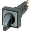 Q25LWK3R-WS Illuminated selector switch actuator, maintained, 45° 45°, 25 — 25 mm, 3 positions, With thumb-grip, White, with VS anti-rotation tab, without light e thumbnail 4