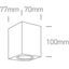 WHITE WALL LIGHT GU10 10W IP65 thumbnail 3