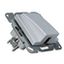 Cable outlet socket with cover, silver thumbnail 7
