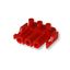 Coupler 3-p socket, red thumbnail 1