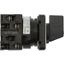 T0-2-1/E On-Off switch, T0, 20 A, flush mounting, 2 contact unit(s), 3 pole, with black thumb grip and front plate thumbnail 8
