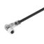 Sensor/actuator line, One end without connector, M8, Number of poles : 3, 3 m, Socket, angled, Shielded: No, LED: Yes, Sheath material: PUR, Halogen: No thumbnail 2