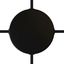 Cylindrical metal 4-side hole ceiling rose kit (junction box) thumbnail 1