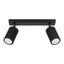 CEILING STRIP WITH TWO MOVABLE SPOTLIGHTS FOR HALLWAY, CARBON SERIES 2XGU10 thumbnail 1