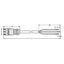 pre-assembled connecting cable Eca Plug/open-ended black thumbnail 3